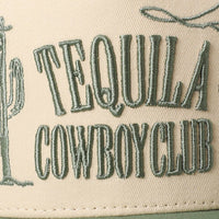 TEQUILA COWBOY CLUB 3D Letter Embroidery Two-Tone Trucker : Brown / ONE SIZE