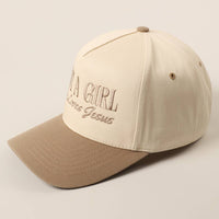 Just A Girl Who Loves Jesus Embroidery Trucker Hat: ONE SIZE