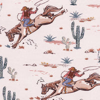 Prairie Princess Baby Girl Bamboo Western Zipper Romper