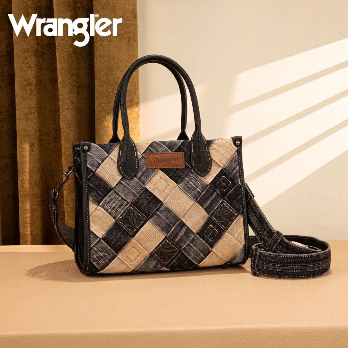 Wrangler Woven Denim Concealed Carry Tote/Crossbody