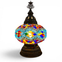 7” Turkish Table Lamp Multicolored