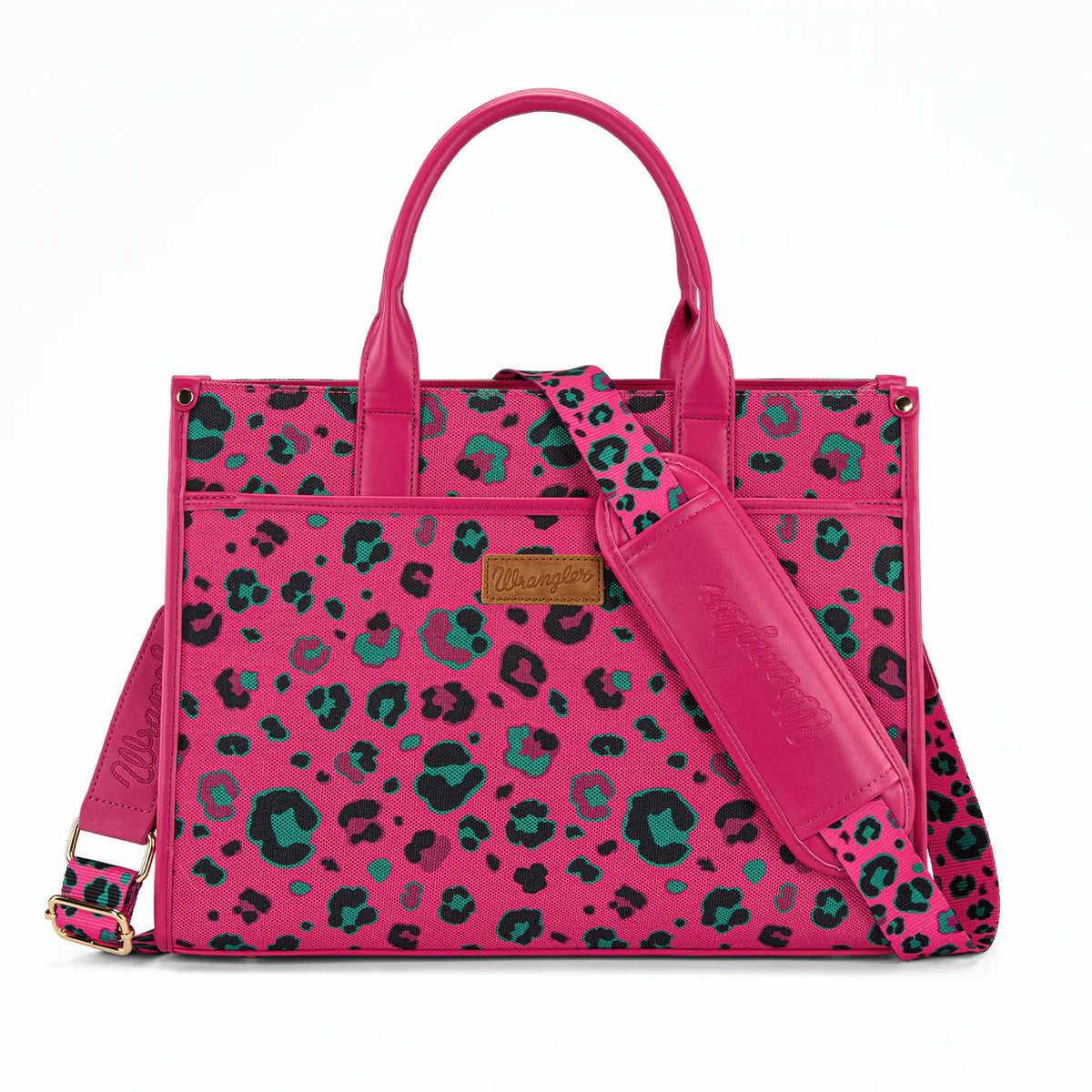 Wrangler Leopard Print Canvas Oversized Tote