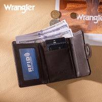 Wrangler Floral Embossed Trifold Wallet