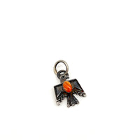 Mini Thunderbird Necklace Sterling Silver With Spiny Oyster