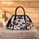 Wrangler Cow Print Satchel Crossbody Purse