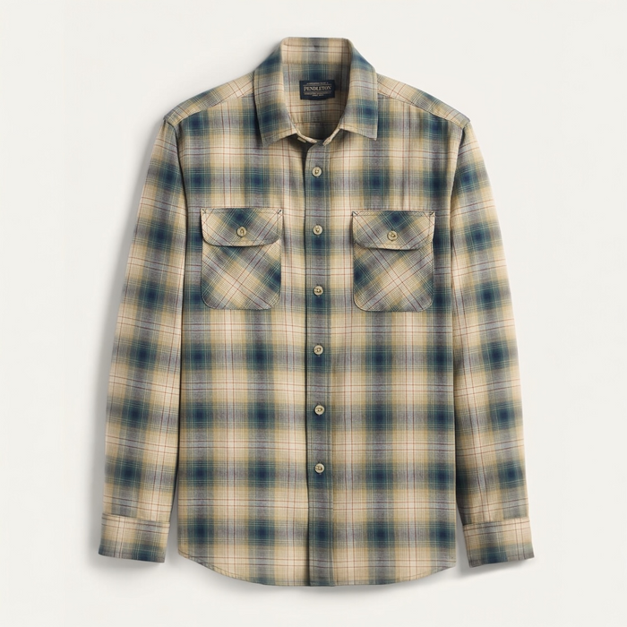 Pendleton Blue Plaid Shirt