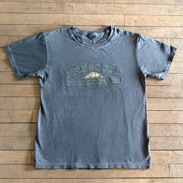 Grey Prescott Arizona Embroidered Mountain T-Shirt