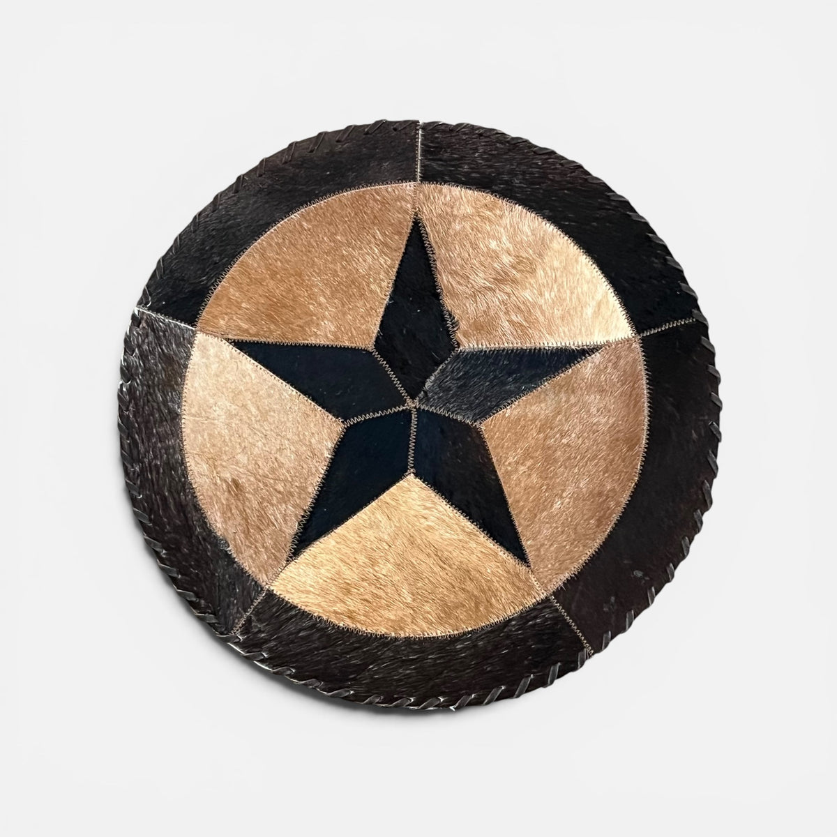 Cowhide 19" Placemats - 5 Point Star