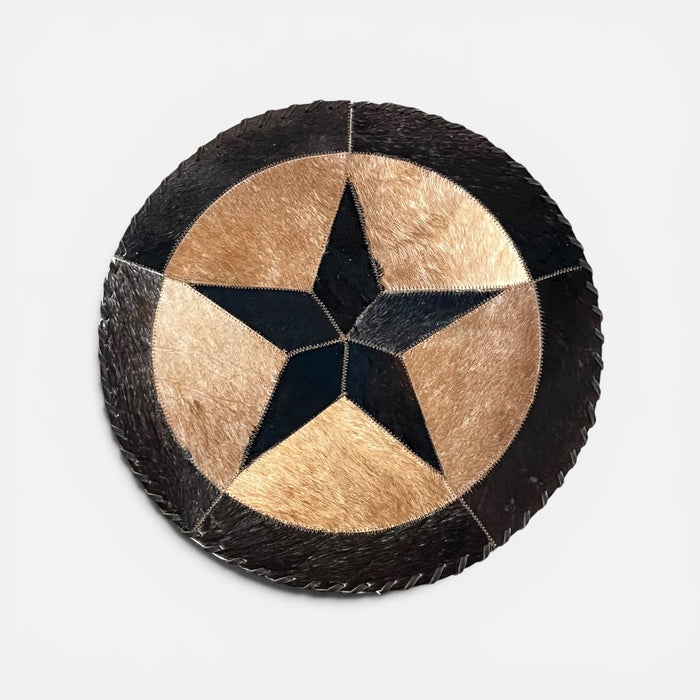 Cowhide 19" Placemats - 5 Point Star