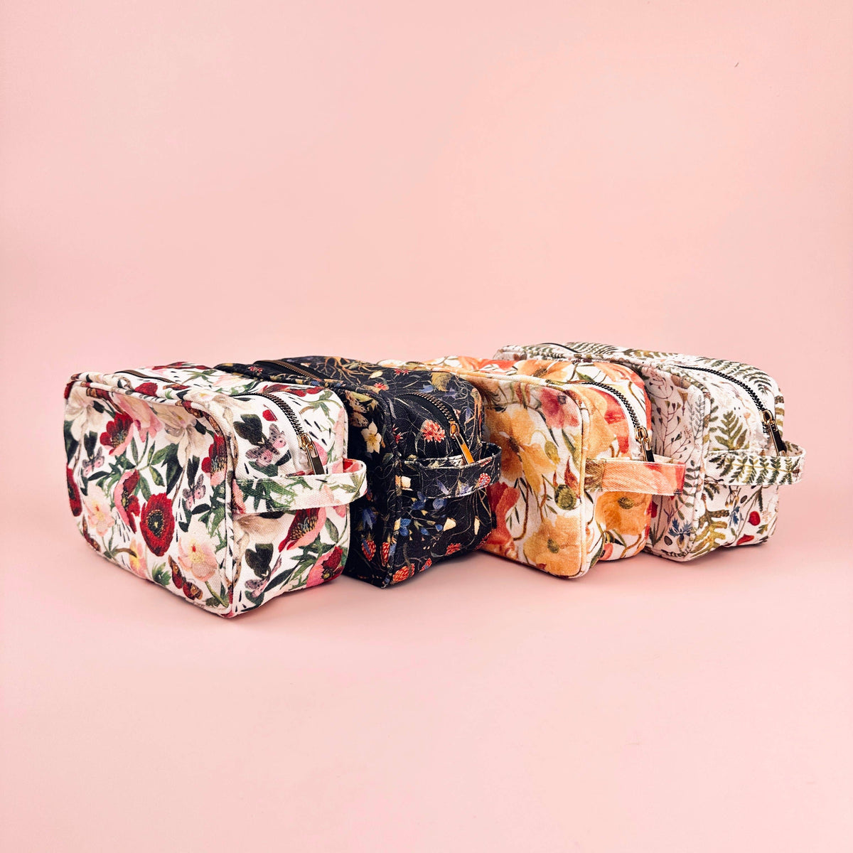 Dopp Kit / Travel Pouch - Forest Flowers
