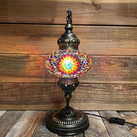 Handmade Half a Heart Turkish Lamps - Dark Multicolor
