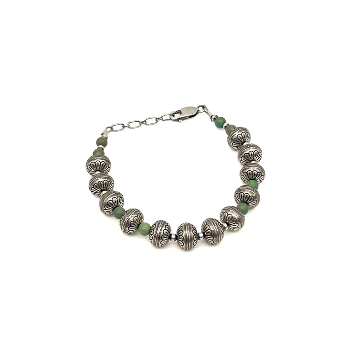 Navajo Pearls and Turquoise Bracelet