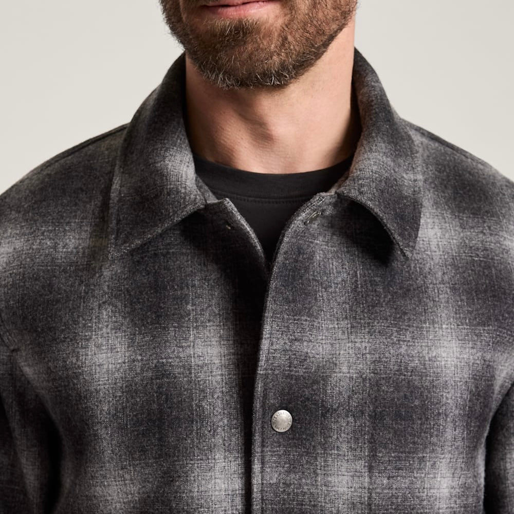 Men's Quilted Wool Coaches Jacket
