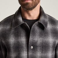 Men's Quilted Wool Coaches Jacket