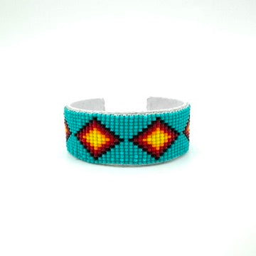 Thick Navajo Made Beaded Bracelet