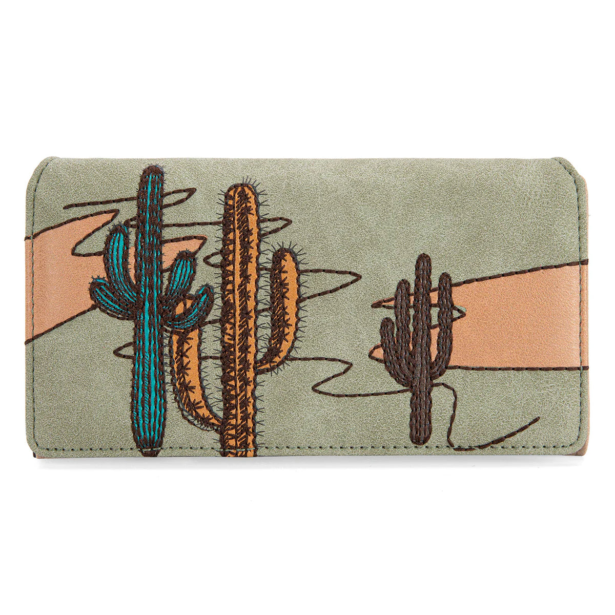 Montana West Embroidered Collection Long Wallet