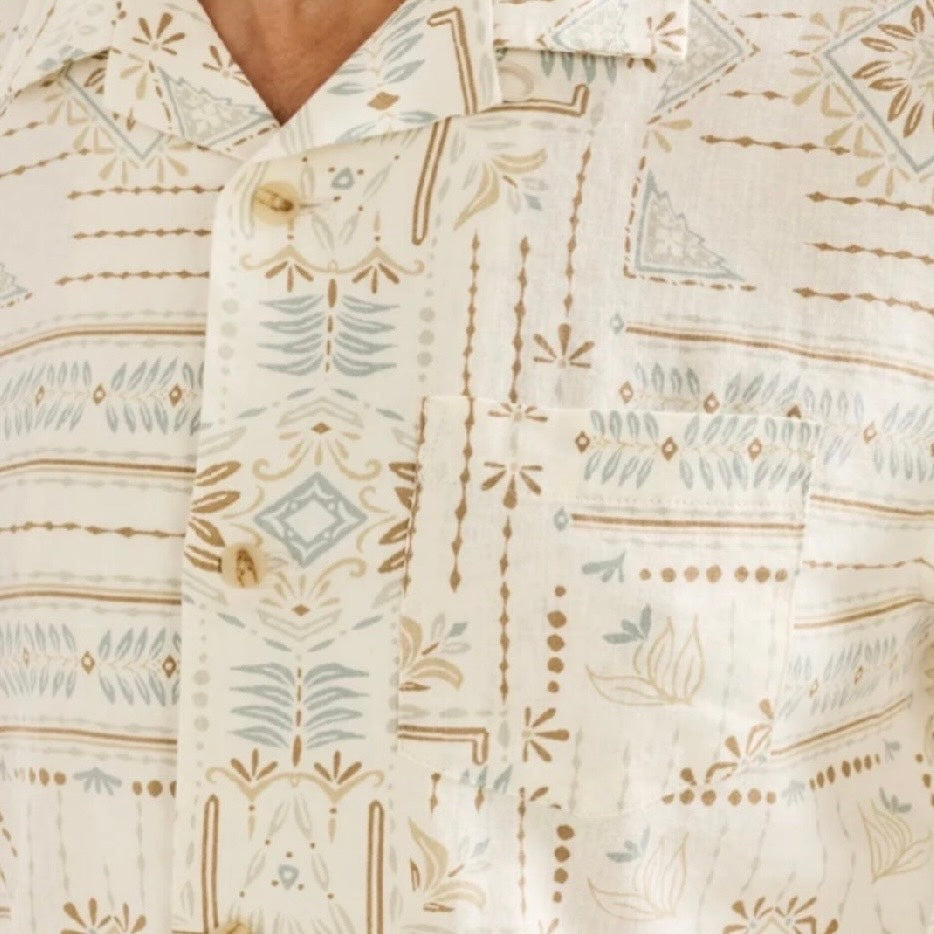 Men’s Short-Sleeve Aloha Linen Camp Shirt