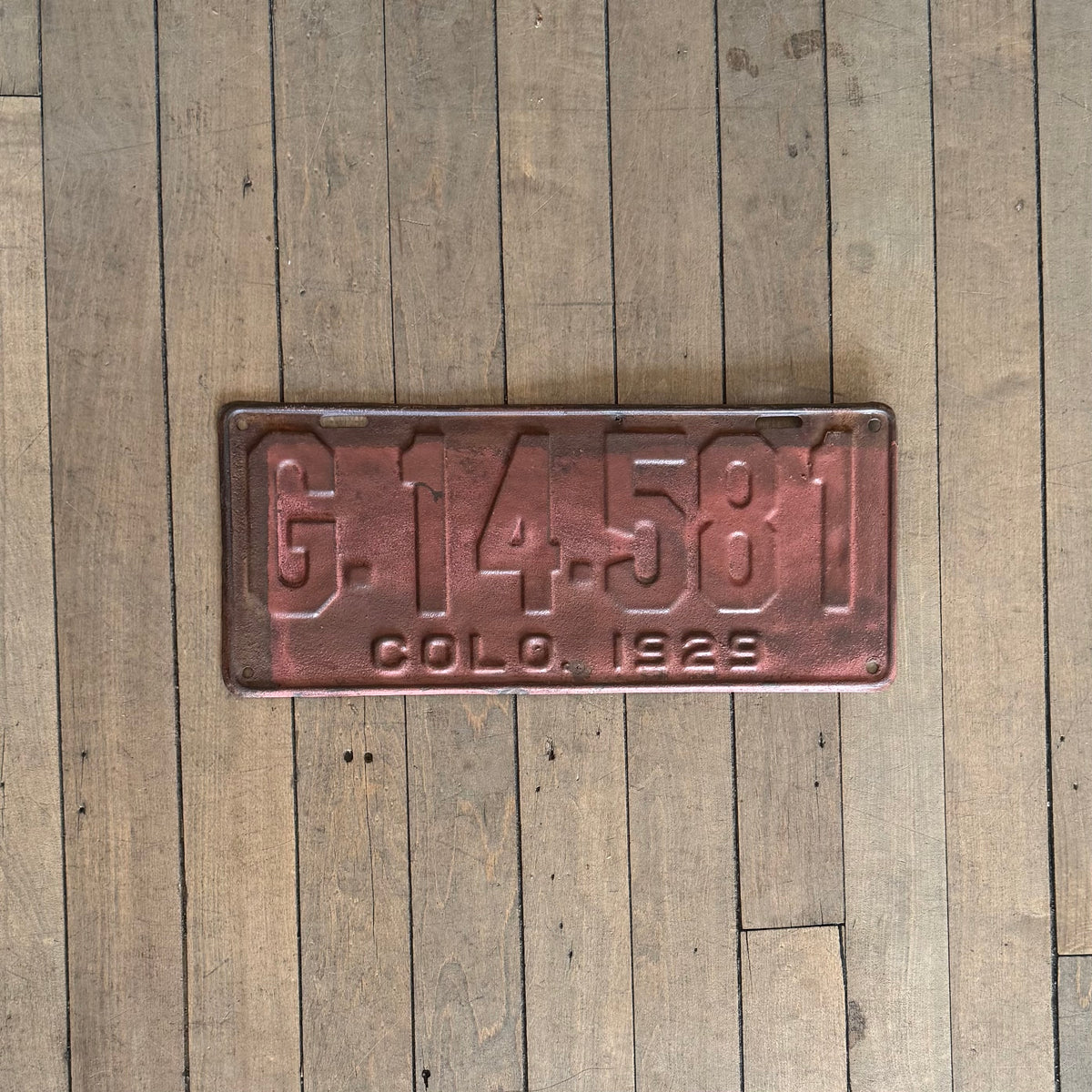 Colorado License Plate