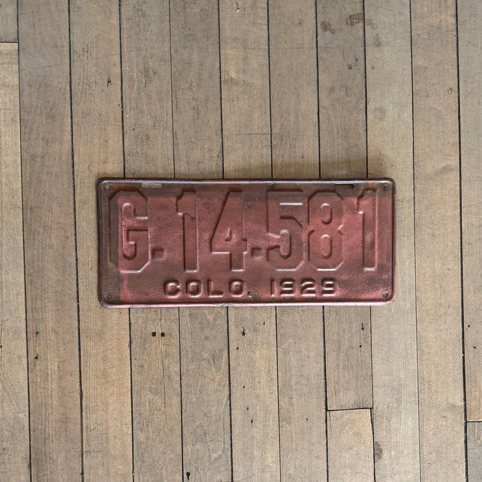 Colorado License Plate