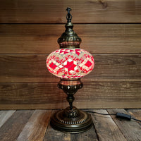Handmade Half a Heart Turkish Lamps - Pink