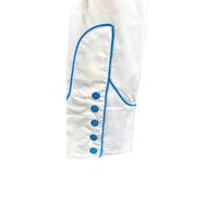 Women’s Ivory Boho Serape Western Rockmount Shirt