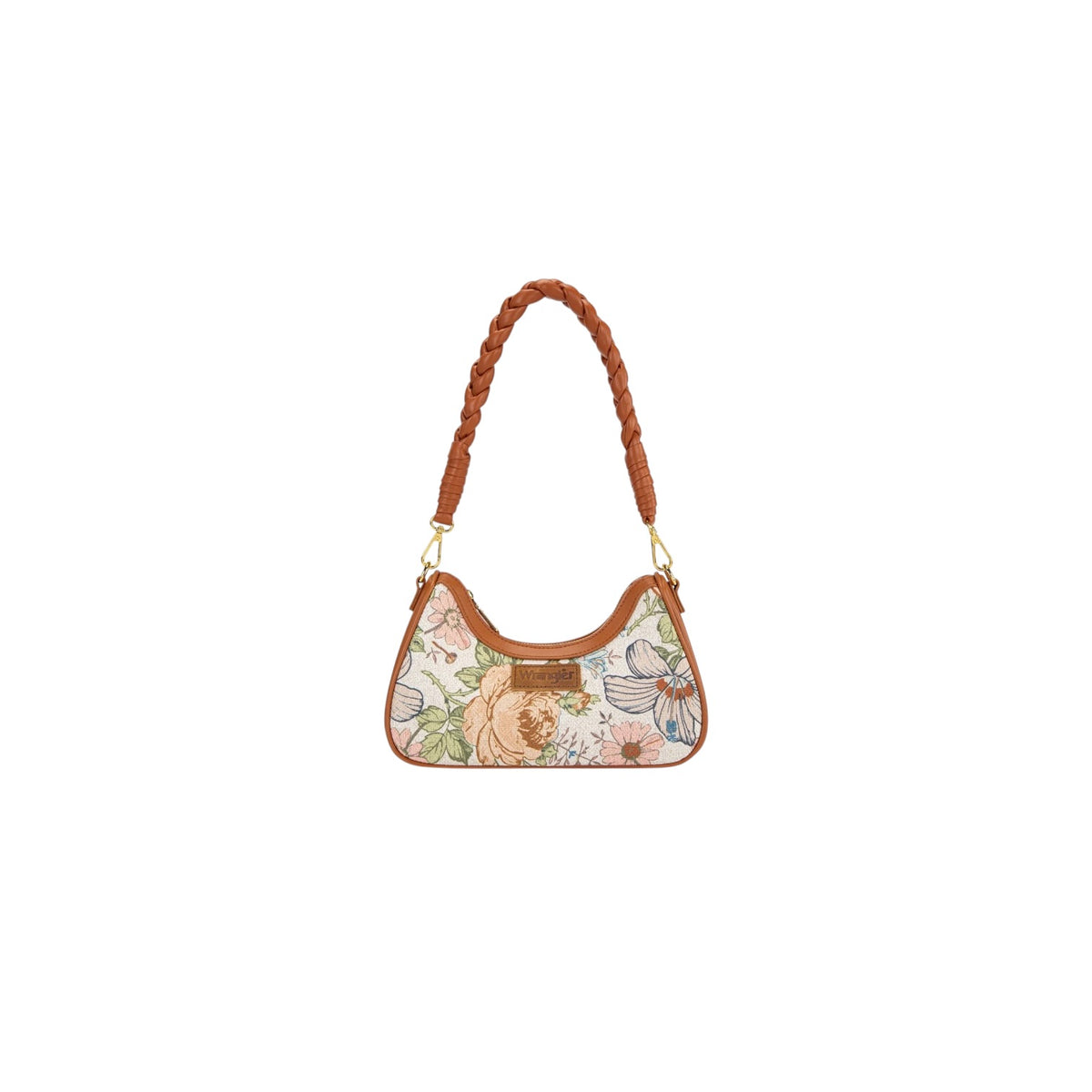 Wrangler Floral Print Braided Hobo Bag