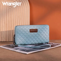 Wrangler Quilted Design RFID Wallet /Wristlet