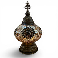 7” Turkish Table Lamp Brown