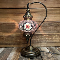 Handmade Half a Heart Turkish Lamps - Purple