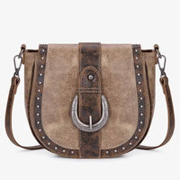 Montana West Western Buckle Studded Crossbody Bag