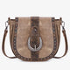 Montana West Western Buckle Studded Crossbody Bag