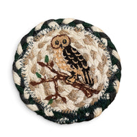 Hand Stenciled Wicker Mat 5 Inch