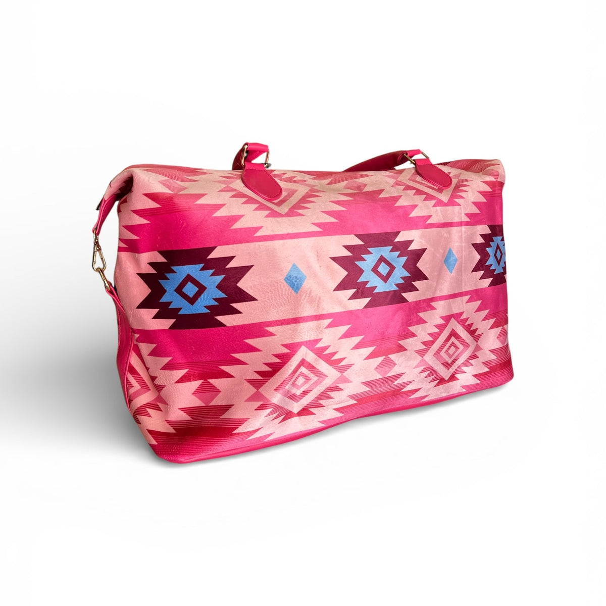 Pink Aztec Duffel Bag