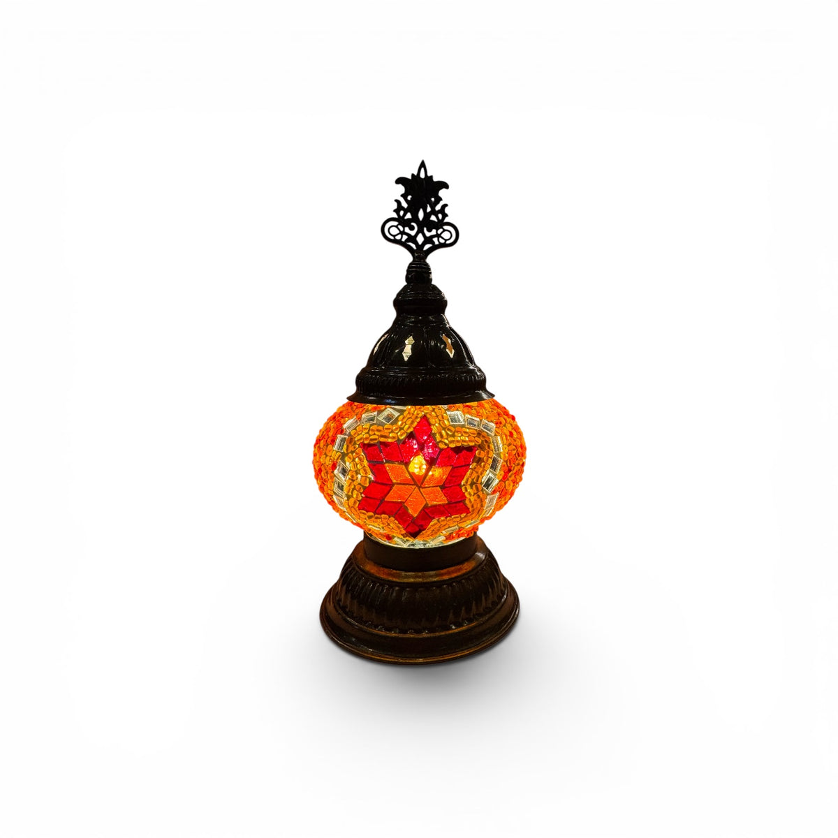 3” Turkish Table Lamp Orange