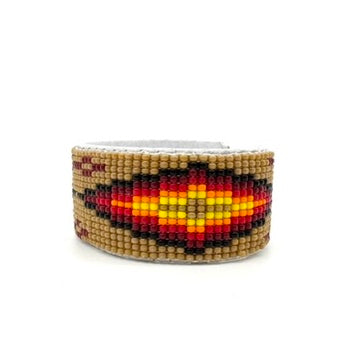 Thick Navajo Made Beaded Bracelet