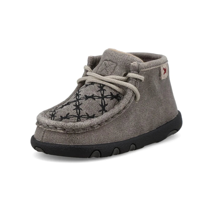 Infant’s Chukka Driving Moc - Grey & Black