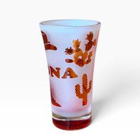 Arizona Tulip Etched Icon Shot Glass