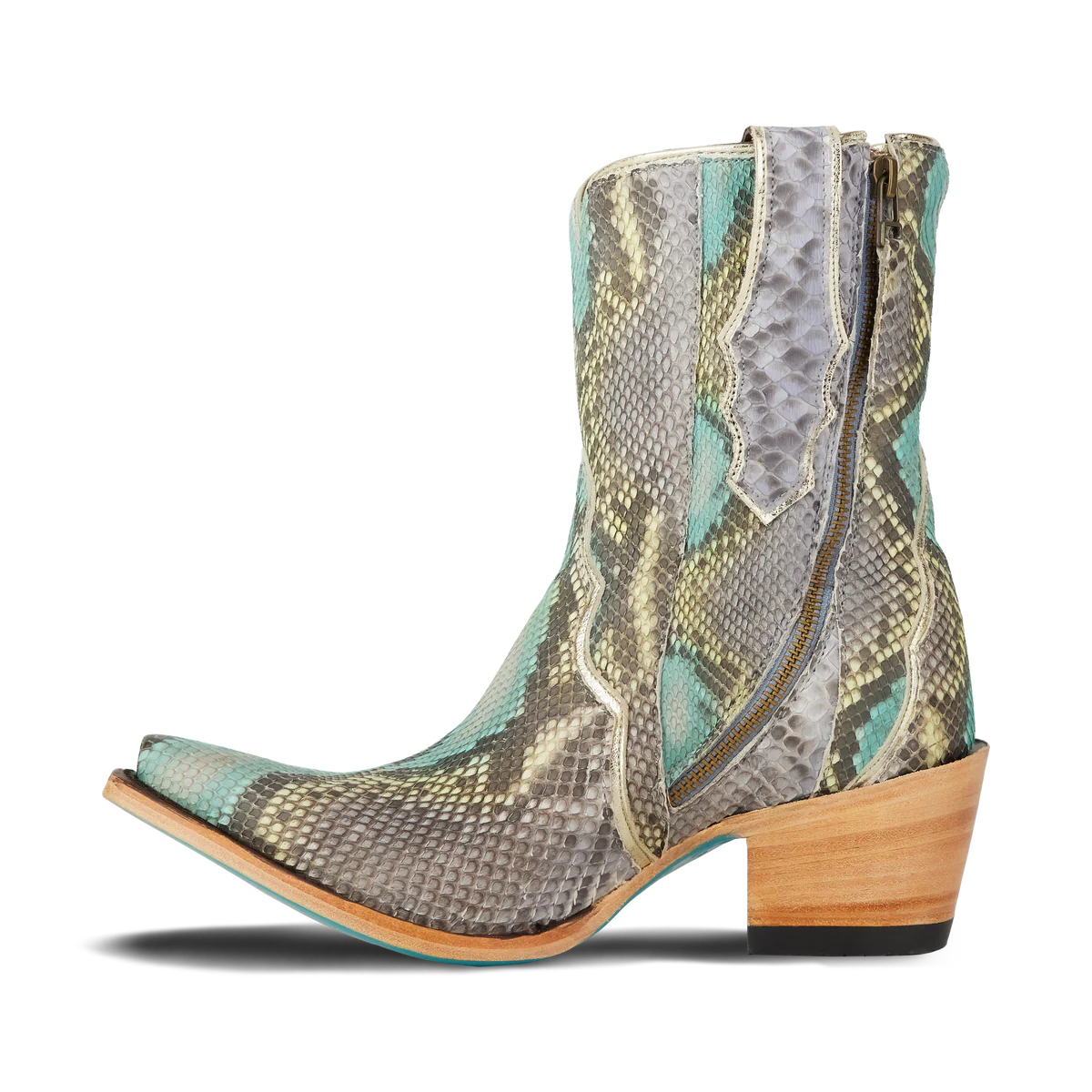 VICKSON EXOTIC BOOTIE - BLUE WATERCOLOR