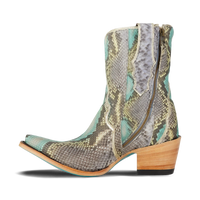 VICKSON EXOTIC BOOTIE - BLUE WATERCOLOR