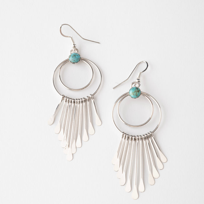 Handmade Sterling Silver Turquoise Earrings