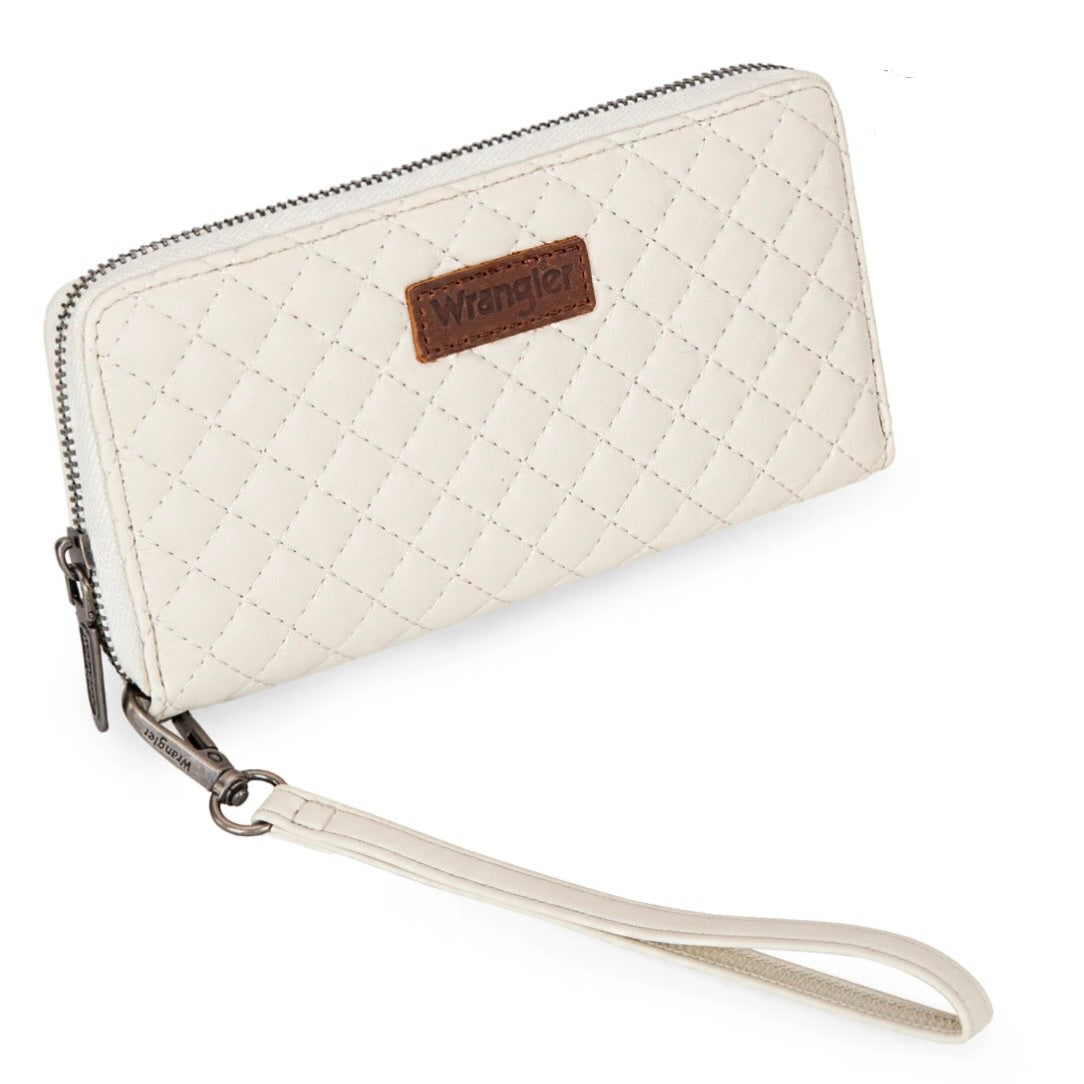 Wrangler Quilted Design RFID Wallet /Wristlet