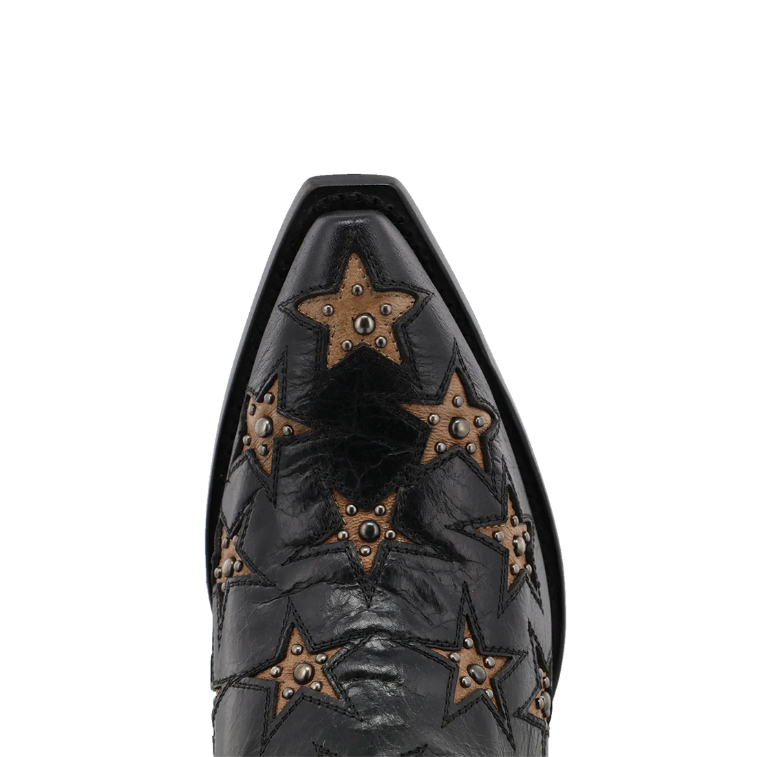 Black Star Women’s Marfa Star Inlay Studded Western Boots - Snip Toe