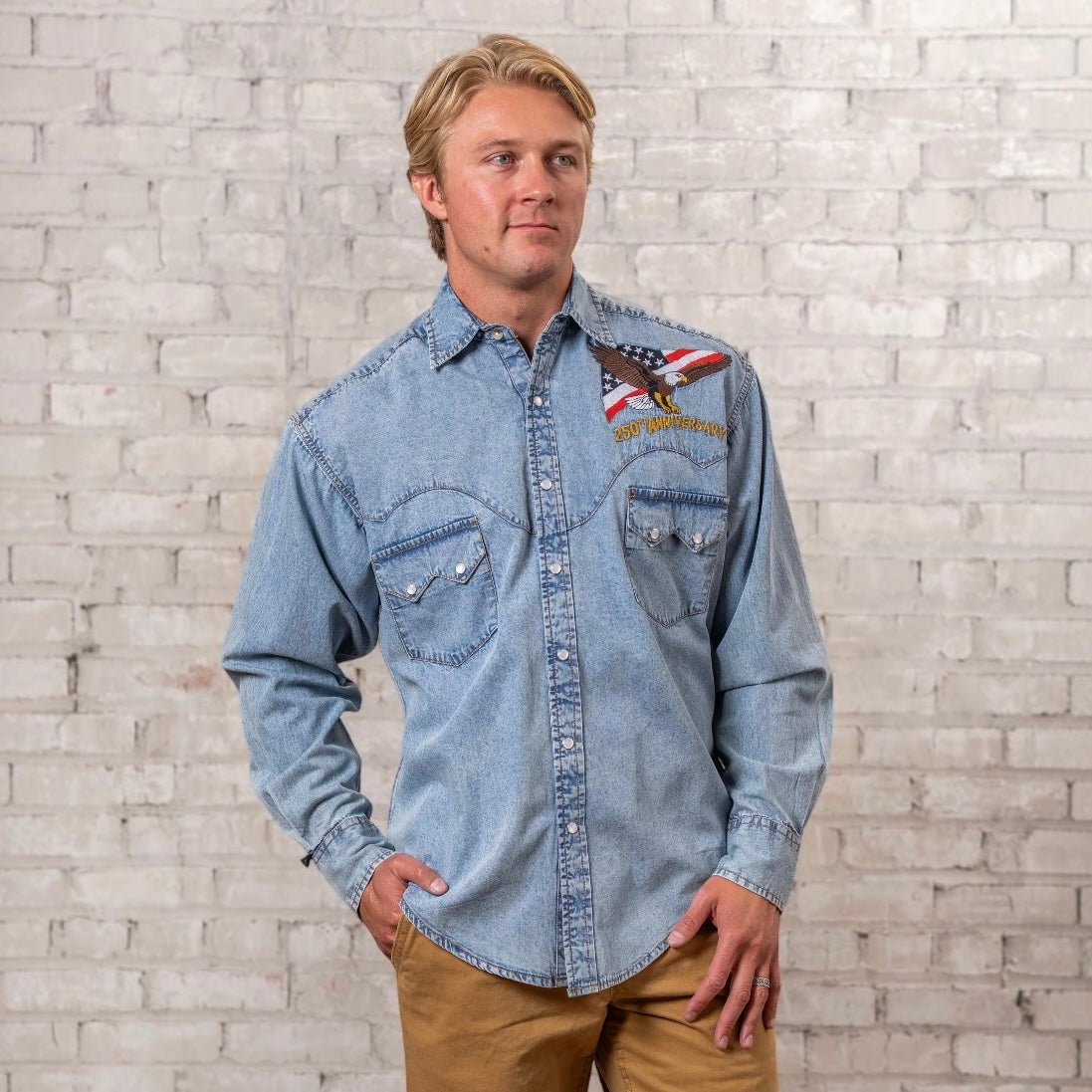 Men's Rockmount USA 250th - America the Beautiful Embroidered Western Shirt