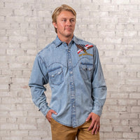 Men's Rockmount USA 250th - America the Beautiful Embroidered Western Shirt