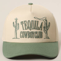 TEQUILA COWBOY CLUB 3D Letter Embroidery Two-Tone Trucker : Brown / ONE SIZE