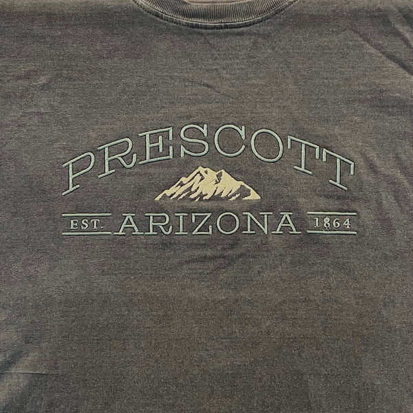 Grey Prescott Arizona Embroidered Mountain T-Shirt
