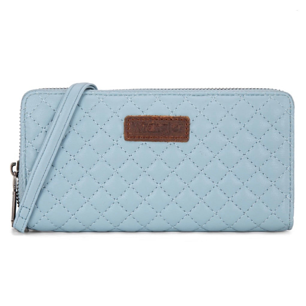 Wrangler Quilted Design RFID Wallet /Wristlet