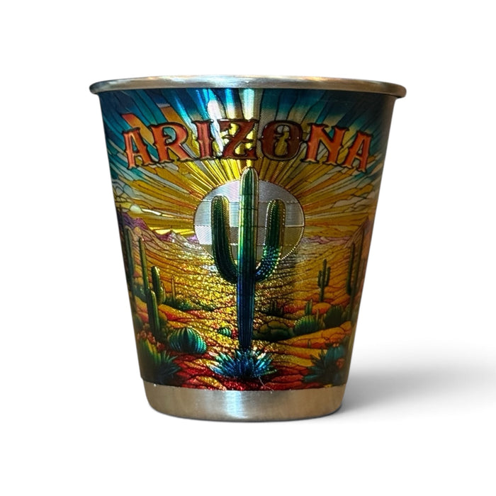 Stained Glass Arizona Shot Glass