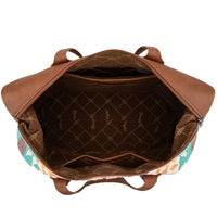 Wrangler Sherpa Aztec Canvas Duffel Bag