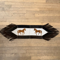 Small Cowhide Table Runners - Horses